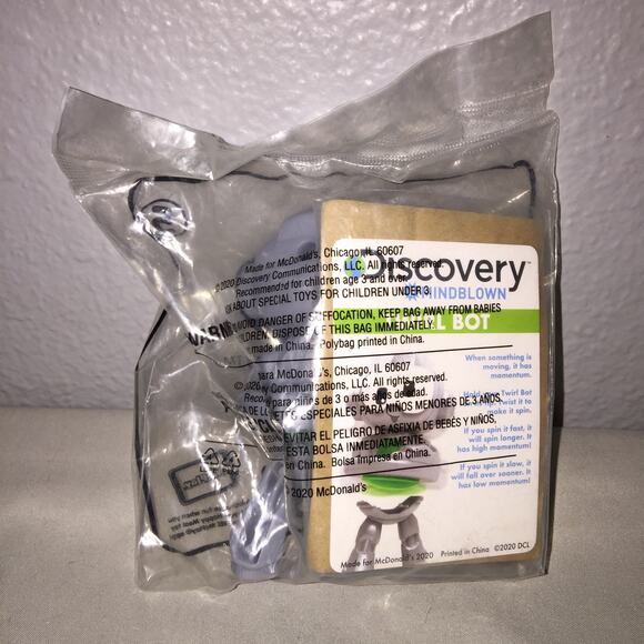 FF Toy McDonald's Sealed New Twirl Bot #5 5 Discovery Mindblown Figure Lot Of 2 - Picture 5 of 5